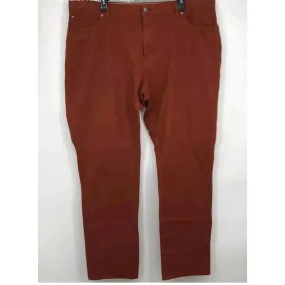 Peter Millar Men's Rust High-Rise Skinny Pants Size M Casual 32x32 - Picture 1 of 6